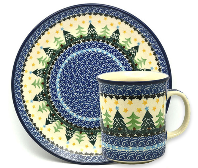 Polish Pottery bundt cake Winter Sparrow – CeramikaArtystyczna